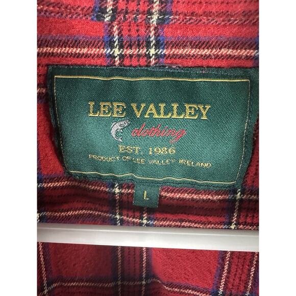 Plaid Flannel Irish Shirt Large Lee Valley Grandfather Men’s Size Large - Picture 3 of 3
